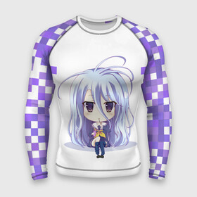 Мужской рашгард 3D с принтом Аниме пикселы в Кировске,  |  | anime | manga | no game no life | аниме | без игры жизни нет | манга