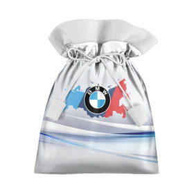 Подарочный 3D мешок с принтом BMW BRAND SPORT в Кировске, 100% полиэстер | Размер: 29*39 см | 