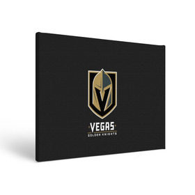 Холст прямоугольный с принтом Vegas Golden Knights в Кировске, 100% ПВХ |  | Тематика изображения на принте: 