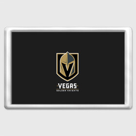Магнит 45*70 с принтом Vegas Golden Knights в Кировске, Пластик | Размер: 78*52 мм; Размер печати: 70*45 | Тематика изображения на принте: 