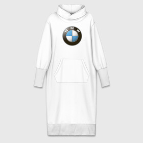 Платье удлиненное хлопок с принтом BMW в Кировске,  |  | bmw | logo | бмв | логотип бмв
