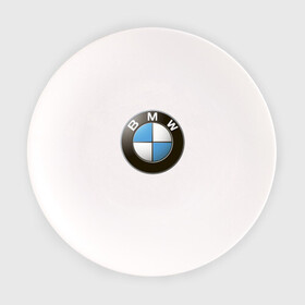 Тарелка с принтом BMW в Кировске, фарфор | диаметр - 210 мм
диаметр для нанесения принта - 120 мм | bmw | logo | бмв | логотип бмв