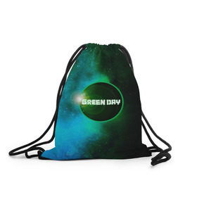 Рюкзак-мешок 3D с принтом Green Day в Кировске, 100% полиэстер | плотность ткани — 200 г/м2, размер — 35 х 45 см; лямки — толстые шнурки, застежка на шнуровке, без карманов и подкладки | 