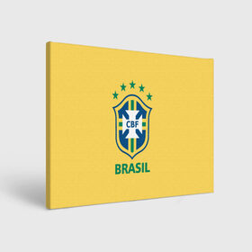 Холст прямоугольный с принтом Сборная Бразилии в Кировске, 100% ПВХ |  | сборная бразилии | футбол