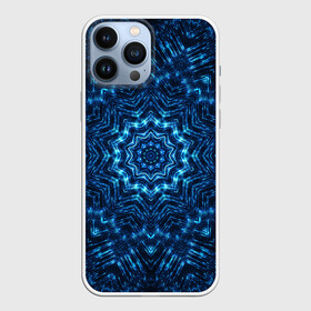 Чехол для iPhone 13 Pro Max с принтом Космическая мандала в Кировске,  |  | circle | flower | mandala | ornament | абстракт | вселенная | геометрия | голубая | жизнь | звезды | комета | космос | огни | орнамент | паттерн | синяя | узоры | цвет | цветок | яркая