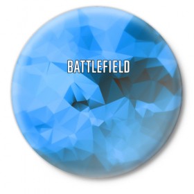 Значок с принтом Battlefield в Кировске,  металл | круглая форма, металлическая застежка в виде булавки | 