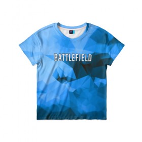 Детская футболка 3D с принтом Battlefield в Кировске, 100% гипоаллергенный полиэфир | прямой крой, круглый вырез горловины, длина до линии бедер, чуть спущенное плечо, ткань немного тянется | 