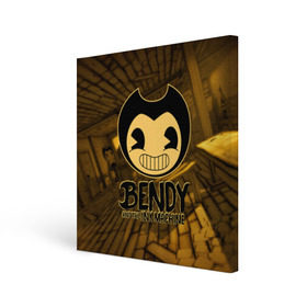 Холст квадратный с принтом Bendy and the ink machine (33) в Кировске, 100% ПВХ |  | bendy | bendy and the ink machine | бенди | бенди и чернильная машина