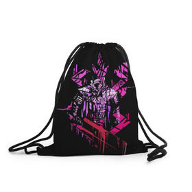 Рюкзак-мешок 3D с принтом Epic Gatsu в Кировске, 100% полиэстер | плотность ткани — 200 г/м2, размер — 35 х 45 см; лямки — толстые шнурки, застежка на шнуровке, без карманов и подкладки | берсерк | черный мечник