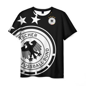 Мужская футболка 3D с принтом Сборная Германии Exclusive в Кировске, 100% полиэфир | прямой крой, круглый вырез горловины, длина до линии бедер | германия | европы | мира | сборная | футбол | чемпионат | чм