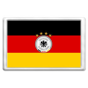 Магнит 45*70 с принтом Сборная Германии флаг в Кировске, Пластик | Размер: 78*52 мм; Размер печати: 70*45 | германия | европы | мира | чемпионат | чм