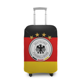 Чехол для чемодана 3D с принтом Сборная Германии флаг в Кировске, 86% полиэфир, 14% спандекс | двустороннее нанесение принта, прорези для ручек и колес | германия | европы | мира | чемпионат | чм
