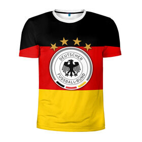 Мужская футболка 3D спортивная с принтом Сборная Германии флаг в Кировске, 100% полиэстер с улучшенными характеристиками | приталенный силуэт, круглая горловина, широкие плечи, сужается к линии бедра | германия | европы | мира | чемпионат | чм