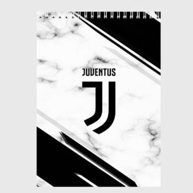 Скетчбук с принтом Juventus в Кировске, 100% бумага
 | 48 листов, плотность листов — 100 г/м2, плотность картонной обложки — 250 г/м2. Листы скреплены сверху удобной пружинной спиралью | football | soccer | ювентус