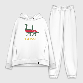 Женский костюм хлопок Oversize с принтом Gussi GG в Кировске,  |  | gucci | gussi | гуси | гучи