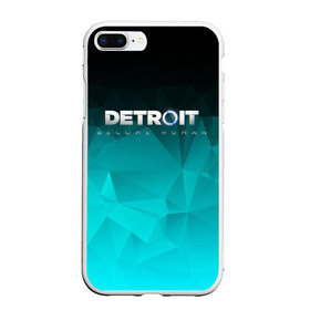 Чехол для iPhone 7Plus/8 Plus матовый с принтом DETROIT BECOME HUMAN в Кировске, Силикон | Область печати: задняя сторона чехла, без боковых панелей | connor | cyberlife | detroit become human | deviant | kara | markus | ps4 | rk800 |  detroit: become human | детроит | детроит: стать человеком | игры | кара | коннор | конор | кэра | маркус | пиратs | эксклюзив