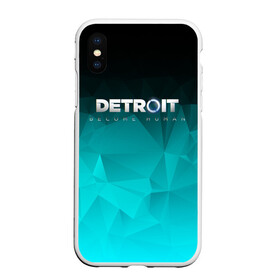 Чехол для iPhone XS Max матовый с принтом DETROIT BECOME HUMAN в Кировске, Силикон | Область печати: задняя сторона чехла, без боковых панелей | connor | cyberlife | detroit become human | deviant | kara | markus | ps4 | rk800 |  detroit: become human | детроит | детроит: стать человеком | игры | кара | коннор | конор | кэра | маркус | пиратs | эксклюзив