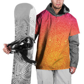 Накидка на куртку 3D с принтом Солнечные мандалы в Кировске, 100% полиэстер |  | Тематика изображения на принте: 