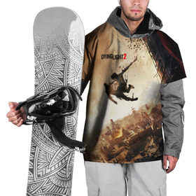 Накидка на куртку 3D с принтом Dying Light 2 в Кировске, 100% полиэстер |  | dying | game | horror | light | апокалипсис | зомби | игра | мертвецы | монстр | паркур | ужас | хоррор