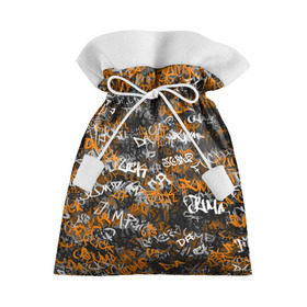 Подарочный 3D мешок с принтом Jump da f#ck up! в Кировске, 100% полиэстер | Размер: 29*39 см | slipknot | soulfly | u rban | белый | графити | граффити | камуфляж | надпись | оранжевый | черный