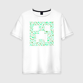 Женская футболка хлопок Oversize с принтом Minecraft (New collection 2018) в Кировске, 100% хлопок | свободный крой, круглый ворот, спущенный рукав, длина до линии бедер
 | 0x000000123 | minecraft | майнкрафт