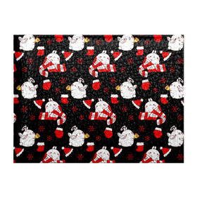 Обложка для студенческого билета с принтом Molang Новогодний Паттерн в Кировске, натуральная кожа | Размер: 11*8 см; Печать на всей внешней стороне | kawaii | аниме | зайчик | зая | каваи | кролик | мимими | моланг | нг | новый год | рождество | снежинка