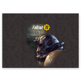 Поздравительная открытка с принтом Fallout 76 в Кировске, 100% бумага | плотность бумаги 280 г/м2, матовая, на обратной стороне линовка и место для марки
 | Тематика изображения на принте: fallout | fallout 76 | future | rpg | valt tec | war | wasteland | будущее | война | костюм | постапокалипсис | рпг | фалаут | фолаут | фоллаут | фолыч | ядерная пустошь