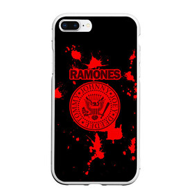 Чехол для iPhone 7Plus/8 Plus матовый с принтом Ramones в Кировске, Силикон | Область печати: задняя сторона чехла, без боковых панелей | ramones | джонни | джоуи | ди ди томми | рамон | рамонес | рамоун | рамоунз | рамоунс | рок группа