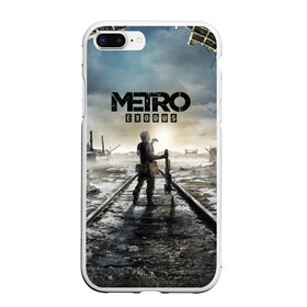 Чехол для iPhone 7Plus/8 Plus матовый с принтом METRO Exodus в Кировске, Силикон | Область печати: задняя сторона чехла, без боковых панелей | 2033 | exodus | last | light | metro | redux | апокалипсис | вирус | зомби | метро | монстры | постапокалипсис | постапокалиптика