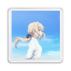 Магнит 55*55 с принтом Violet Evergarden в Кировске, Пластик | Размер: 65*65 мм; Размер печати: 55*55 мм | evergarden | violet | violet evergarden | вайолет | вайолет эвергарден | эвергарден