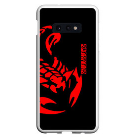 Чехол для Samsung S10E с принтом Scorpions в Кировске, Силикон | Область печати: задняя сторона чехла, без боковых панелей | Тематика изображения на принте: scorpions | группа | скорпионс | хард | хардрок