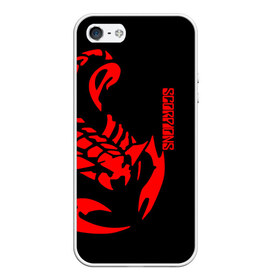 Чехол для iPhone 5/5S матовый с принтом Scorpions в Кировске, Силикон | Область печати: задняя сторона чехла, без боковых панелей | scorpions | группа | скорпионс | хард | хардрок