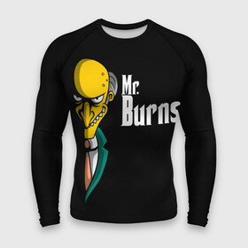Мужской рашгард 3D с принтом Mr. Burns (Simpsons) в Кировске,  |  | Тематика изображения на принте: burns | mr | mr. burns | simpsons | мистер бернс | симпсоны