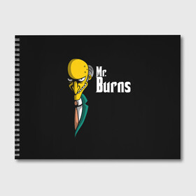 Альбом для рисования с принтом Mr Burns (Simpsons) в Кировске, 100% бумага
 | матовая бумага, плотность 200 мг. | burns | mr | mr. burns | simpsons | мистер бернс | симпсоны