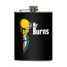 Фляга с принтом Mr. Burns (Simpsons) в Кировске, металлический корпус | емкость 0,22 л, размер 125 х 94 мм. Виниловая наклейка запечатывается полностью | burns | mr | mr. burns | simpsons | мистер бернс | симпсоны
