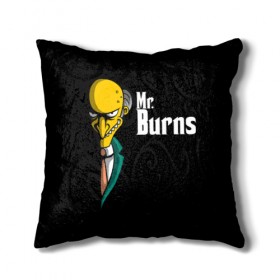 Подушка 3D с принтом Mr. Burns (Simpsons) в Кировске, наволочка – 100% полиэстер, наполнитель – холлофайбер (легкий наполнитель, не вызывает аллергию). | состоит из подушки и наволочки. Наволочка на молнии, легко снимается для стирки | burns | mr | mr. burns | simpsons | мистер бернс | симпсоны