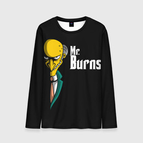 Мужской лонгслив 3D с принтом Mr. Burns (Simpsons) в Кировске, 100% полиэстер | длинные рукава, круглый вырез горловины, полуприлегающий силуэт | burns | mr | mr. burns | simpsons | мистер бернс | симпсоны