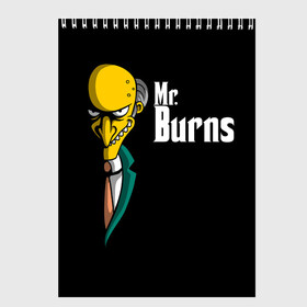 Скетчбук с принтом Mr Burns (Simpsons) в Кировске, 100% бумага
 | 48 листов, плотность листов — 100 г/м2, плотность картонной обложки — 250 г/м2. Листы скреплены сверху удобной пружинной спиралью | burns | mr | mr. burns | simpsons | мистер бернс | симпсоны