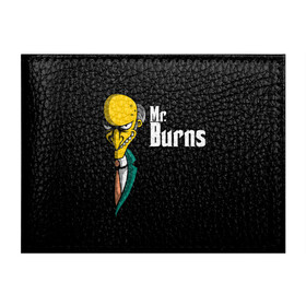 Обложка для студенческого билета с принтом Mr. Burns (Simpsons) в Кировске, натуральная кожа | Размер: 11*8 см; Печать на всей внешней стороне | Тематика изображения на принте: burns | mr | mr. burns | simpsons | мистер бернс | симпсоны