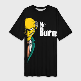 Платье-футболка 3D с принтом Mr. Burns (Simpsons) в Кировске,  |  | burns | mr | mr. burns | simpsons | мистер бернс | симпсоны