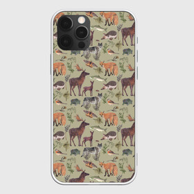 Чехол для iPhone 12 Pro Max с принтом Wild animals в Кировске, Силикон |  | animals | deer | forest | fox | nature | wild nature | дикие животные | ёжик | лес | лиса | олень | природа | рыба