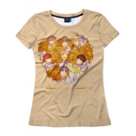 Женская футболка 3D с принтом LOVE YOURSELF_3 в Кировске, 100% полиэфир ( синтетическое хлопкоподобное полотно) | прямой крой, круглый вырез горловины, длина до линии бедер | bts bangtan boys бантаны бтс