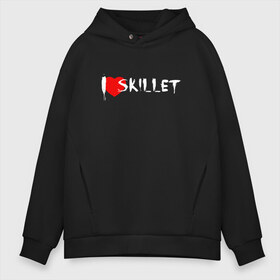 Мужское худи Oversize хлопок с принтом I love Skillet в Кировске, френч-терри — 70% хлопок, 30% полиэстер. Мягкий теплый начес внутри —100% хлопок | боковые карманы, эластичные манжеты и нижняя кромка, капюшон на магнитной кнопке | skilet | skillet | альтернативный | гранж | группа | джен леджер | джон купер | индастриал | кори купер | метал | ню | пост | рок | сет моррисон | симфоник | скилет | хард | христианский