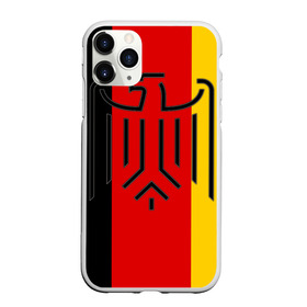 Чехол для iPhone 11 Pro матовый с принтом German eagle в Кировске, Силикон |  | герб | германский | немецкий | орел | флаг