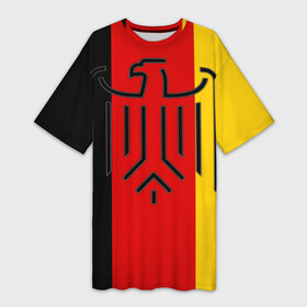Платье-футболка 3D с принтом German eagle в Кировске,  |  | герб | германский | немецкий | орел | флаг