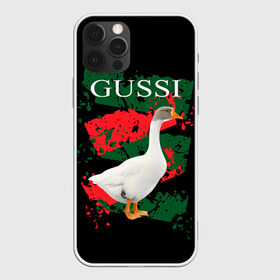 Чехол для iPhone 12 Pro Max с принтом Gussi в Кировске, Силикон |  | gucci | gussi ga ga ga | gussi gang | бренд | гусь | птица