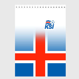 Скетчбук с принтом KSI ICELAND SPORT в Кировске, 100% бумага
 | 48 листов, плотность листов — 100 г/м2, плотность картонной обложки — 250 г/м2. Листы скреплены сверху удобной пружинной спиралью | 2019 | fc | football | football club | iceland | ksi | sport | исландия | кси | сборная исландии | спорт | спортивные | униформа | фирменные цвета | фк | футбол | футбольный клуб