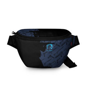 Поясная сумка 3D с принтом TEAM LIQUID E-SPORT CS GO в Кировске, 100% полиэстер | плотная ткань, ремень с регулируемой длиной, внутри несколько карманов для мелочей, основное отделение и карман с обратной стороны сумки застегиваются на молнию | 2019 | blue | cs go | cybersport | esport | liquid | logo | pro league | team | team liquid | киберспорт | логотип | тим ликвид | фирменные цвета