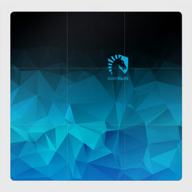 Магнитный плакат 3Х3 с принтом TEAM LIQUID E-SPORT в Кировске, Полимерный материал с магнитным слоем | 9 деталей размером 9*9 см | 2019 | blue | cybersport | esport | liquid | logo | pro league | team | team liquid | киберспорт | логотип | тим ликвид | фирменные цвета