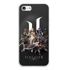 Чехол для iPhone 5/5S матовый с принтом LineAge 2 Revolution в Кировске, Силикон | Область печати: задняя сторона чехла, без боковых панелей | Тематика изображения на принте: l2 | la2 | lineage | lineage2 | ла2 | линейка